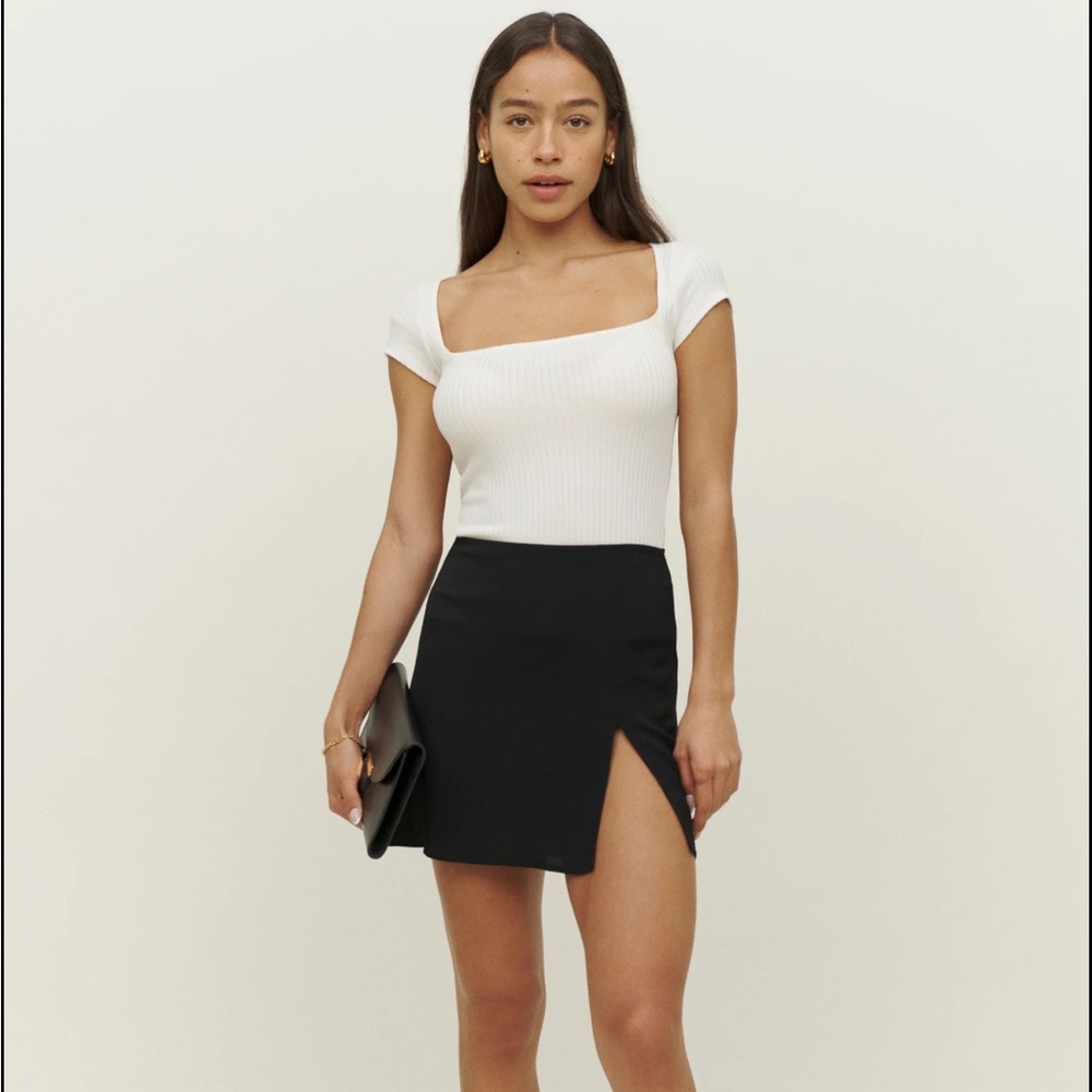 Reformation Margot Skirt Black - Size 4